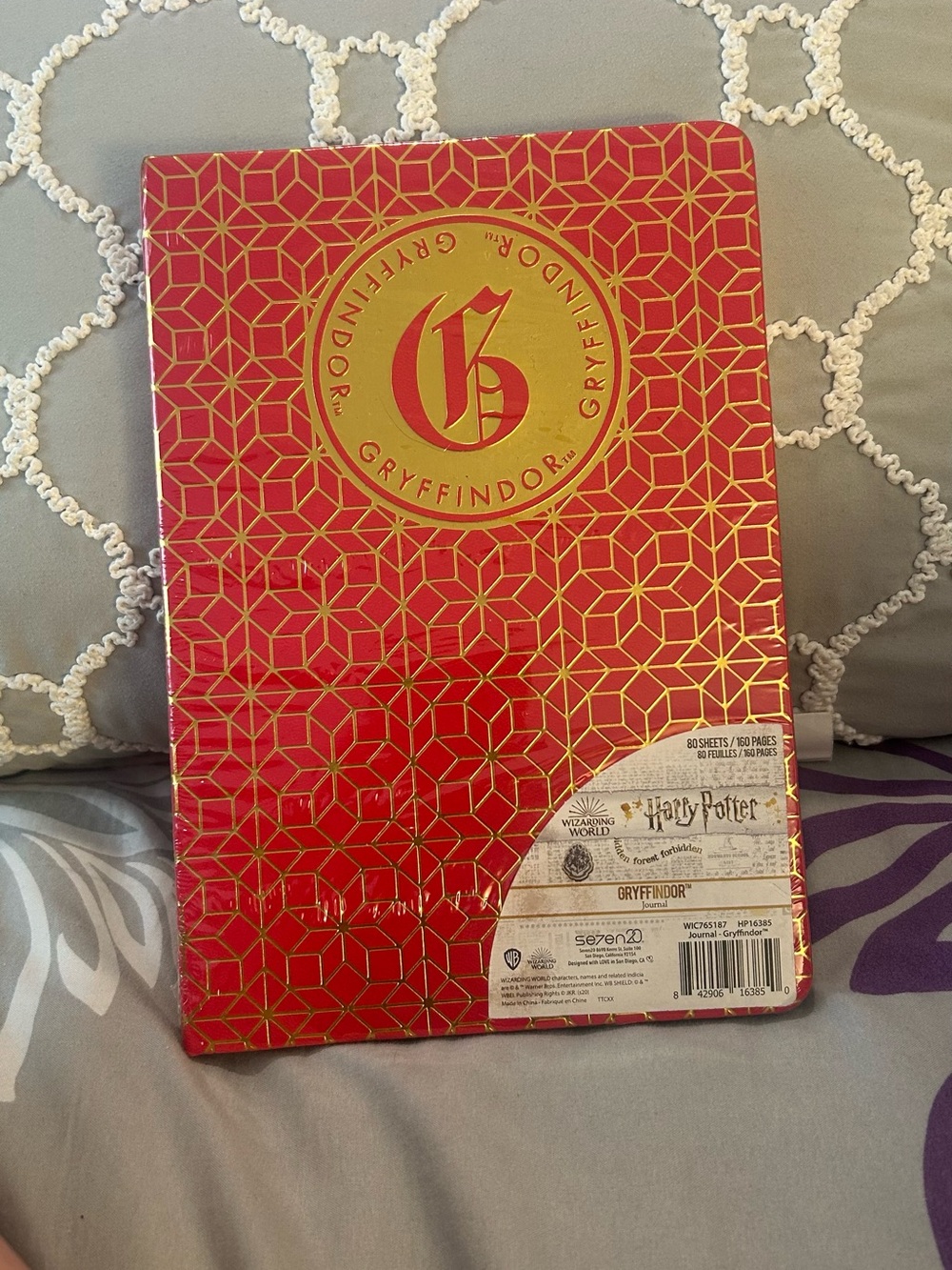 NWT Harry Potter Gryffindor Red & Gold Hardcover Notebook